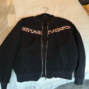 ZYIA fleece bomber jacket